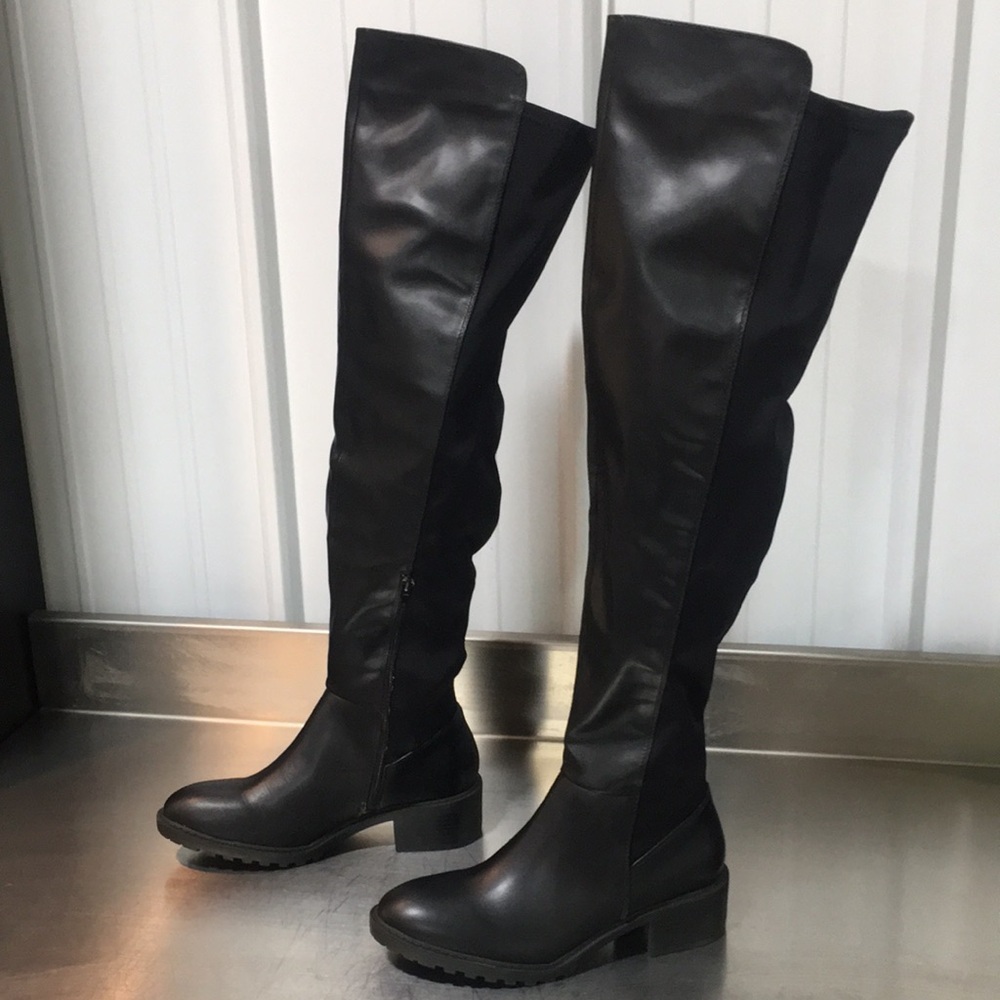 New WB Woman’s Journee Collection‎ Black Over-the-Knee Women's Boots